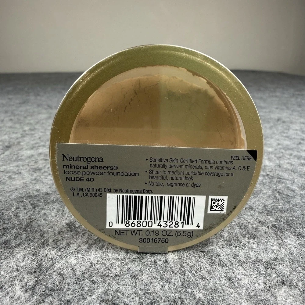 Neutrogena Mineral Sheers Loose Powder Foundation 0.19 oz Sealed 40 - Nude